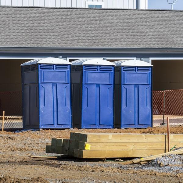 Heavy-duty construction site porta potty in Bismarck, North Dakota
